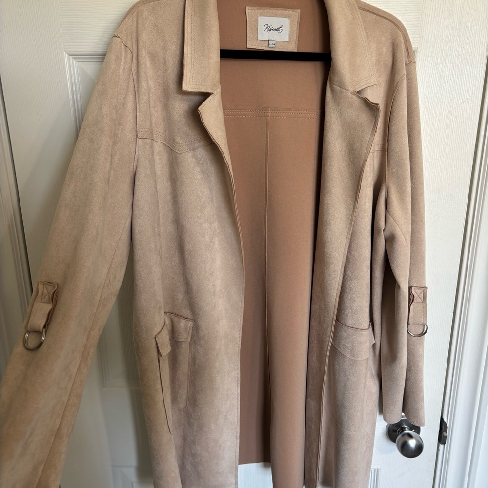 Hazel Light Tan Trench Coat for Women